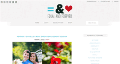 Desktop Screenshot of equalandforever.com